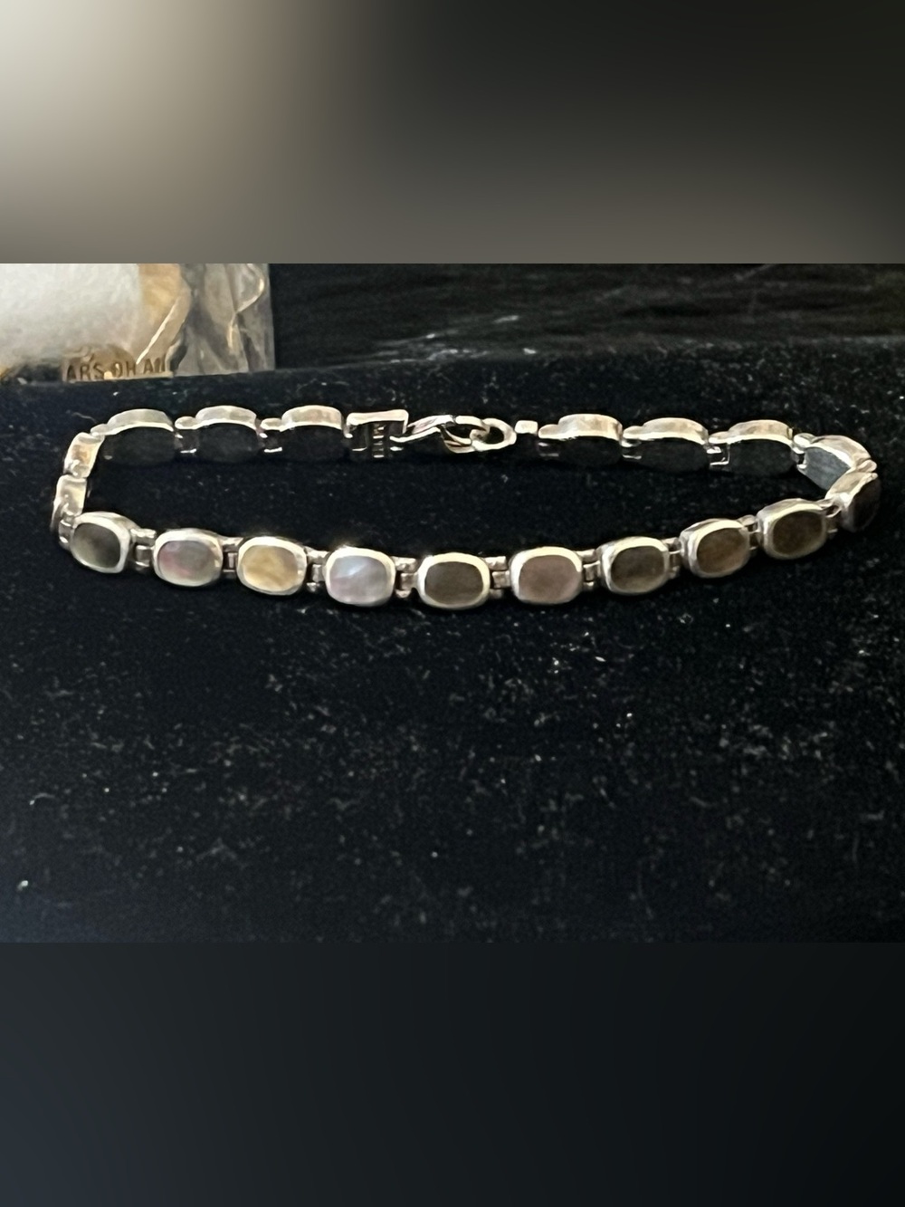 Sterling Peyote Bird MOP Bracelet